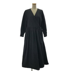 foufou / フーフー | THE DRESS / コットン カシュクール ドレス ワンピース | 1 | ブラック | レディース