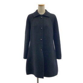 HERMES / エルメス | カシミヤ混 メドール スタッズ コート | 36 | ブラック | レディース
