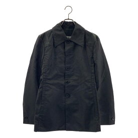 DIRK BIKKEMBERGS / ダークビッケンバーグ | ナイロン レザーショルダー ハーフコート | 46 | ブラック | メンズ