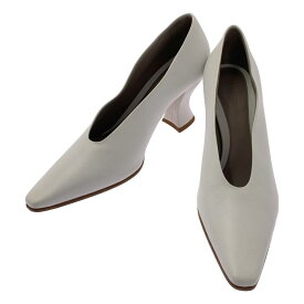 【新品】 BOTTEGA VENETA / ボッテガヴェネタ | Almond アーモンド トゥ ヒール パンプス | 38 | ホワイト | レディース