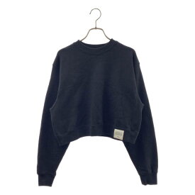 HYKE / ハイク | CROPPED SWEAT SHIRT クロップド スウェット | S | ブラック | レディース