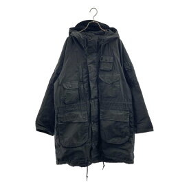 Engineered Garments / エンジニアドガーメンツ | × Barbour / バブアー Zip Parka / オイルド ワックス ジップ パーカ コート | S | ブラック | メンズ