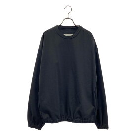 【美品】 JIL SANDER / ジルサンダー | 2025SS | Tecnical Shiny Cotton Jersey プルオーバー トップス | 46 | ブラック | メンズ