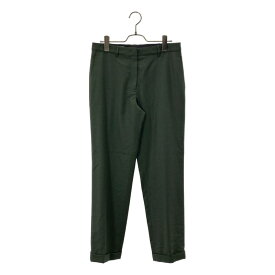 JIL SANDER / ジルサンダー | ウール カシミヤ スラックス パンツ | 36 | グリーン | レディース