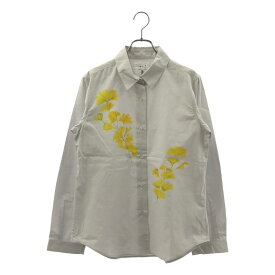 【新品】 Agnes b. / アニエスベー | Ma Za Si コットン プリント ブラウス シャツ | 36 | パープル/イエロー系 | レディース