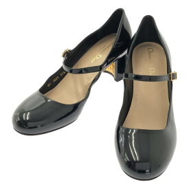 【新品】 Christian Dior / クリスチャンディオール | 2025AW | D-Art アート パテントカーフスキン メリージェーン ヒールパンプス | 37 1/2 | ブラック | レディース