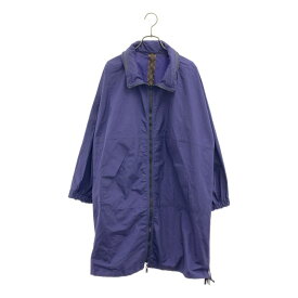 【美品】 Louis Vuitton / ルイヴィトン | コットン ナイロン サイドジップ モノグラム切替 ウインドブレーカー コート | 34 | ネイビー | レディース