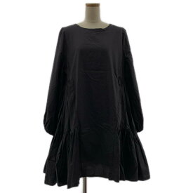 MERLETTE / マーレット | × TOMORROW LAND コットン ギャザー プルオーバー ワンピース | ブラック | レディース