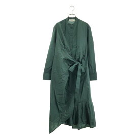 Christian Wijnants / クリスチャンワイナンツ | バンドカラー ドレス ワンピース | 34 | グリーン | レディース