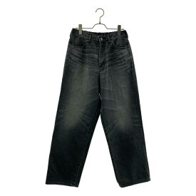 【美品】 HYSTERIC GLAMOUR / ヒステリックグラマー | ブラックデニム ワイド イージーパンツ | M | black | レディース