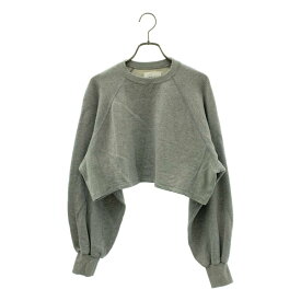 AMERI / アメリ | LITTLE V GUSSET SHORT SWEAT TOP ショート丈 スウェット | F | グレー | レディース