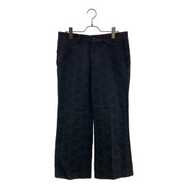 tricot COMME des GARCONS / トリココムデギャルソン | 2014SS | ウール 花柄 フレア パンツ | M | ブラック | レディース