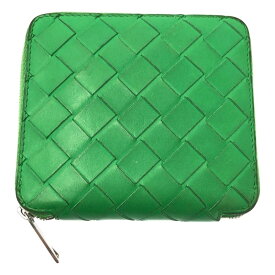 BOTTEGA VENETA / ボッテガヴェネタ | イントレチャート ラウンドジップ ウォレット | グリーン | メンズ
