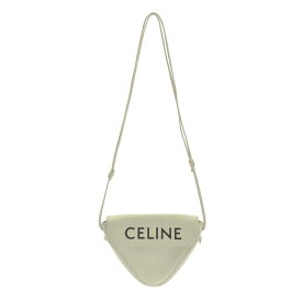 【美品】 CELINE / セリーヌ | ロゴ トライアングル ショルダーバッグ | ホワイト | レディース