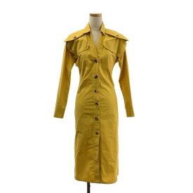 BOTTEGA VENETA / ボッテガヴェネタ | 2way コットン シャツ ワンピース | 34 | イエロー系 | レディース