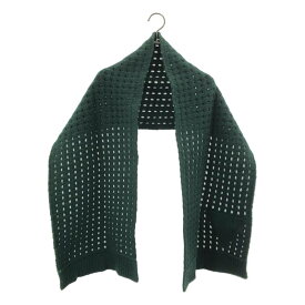 BOTTEGA VENETA / ボッテガヴェネタ | ローゲージ ニットマフラー | ダークグリーン | レディース