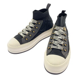 【美品】 Christian Dior / クリスチャンディオール | Walk'n'Dior /J'ADIOR ハイカットスニーカー | 25 | ブラック/ホワイト | レディース
