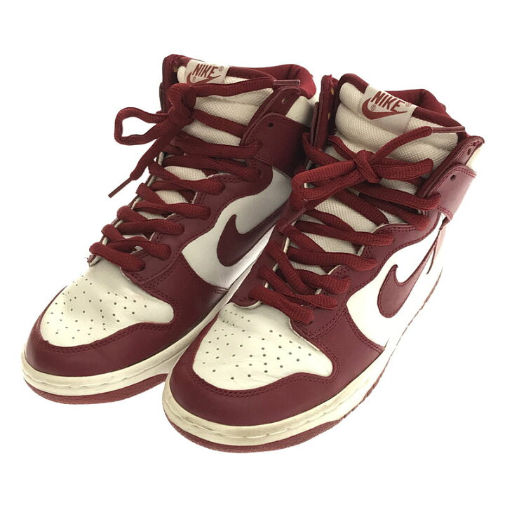 楽天市場 Nike ナイキ 02年製 Eu Footlocker別注 Dunk High Eu フットロッカー ダンク ハイ ハイカット スニーカー 26 レッド メンズ Kld 楽天市場店