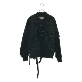 White Mountaineering / ホワイトマウンテニアリング | 2019AW | Twill Shoulder Pad Bomber パッド ボンバー ジャケット | 1 | ブラック | メンズ