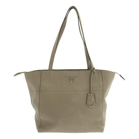 PRADA / プラダ | ARGILLA レザー トートバッグ | グレー系 | レディース