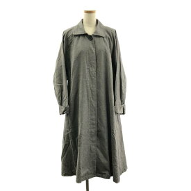 Christian Dior / クリスチャンディオール | オーバーシルエット ステンカラーコート | 9 | グレー | レディース