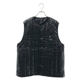【新品】 South2West8 S2W8 / サウスツーウエストエイト | Quilted Crew Neck Vest クルーネック ベスト | M | ブラック | メンズ