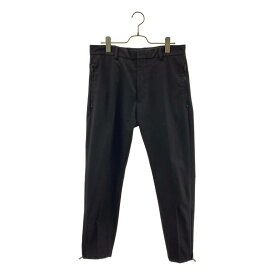 PRADA / プラダ | ジップ テーパードスラックス パンツ | 44 | ブラック | レディース