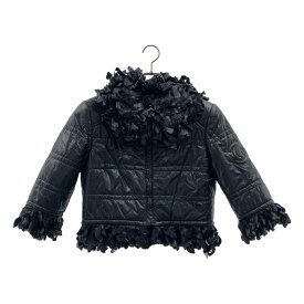 CHANEL / シャネル | フリル装飾 ココマーク ダウンジャケット | ブラック | レディース