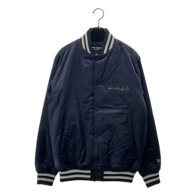 【美品】 YOHJI YAMAMOTO / ヨウジヤマモト | 2017AW | × NEW ERA / ニューエラ バックプリント バーシティジャケット スタジャン | 2 | ネイビー | メンズ