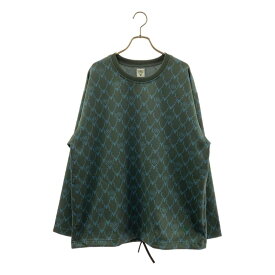 South2West8 S2W8 / サウスツーウエストエイト | String Crew Neck Shirt トレーナー トップス | M | グリーン/ライトブルー | メンズ
