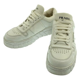 PRADA / プラダ | ダウンタウントライアングルロゴ ボリューム スニーカー | 7? | ホワイト | メンズ