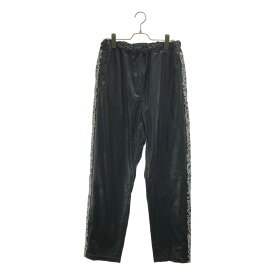 【美品】 JUNYAWATANABE COMMEdesGARCONS MAN / ジュンヤワタナベマン | 2023SS | × Keith Haring / キース・ヘリング サイドロゴ ドローストリング イージーパンツ | L | ブラック | メンズ