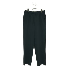 【美品】 OVERCOAT / オーバーコート | Wide leg Drawstring Trouser ウール ワイド ドローストリング パンツ | 1 | ブラック | メンズ