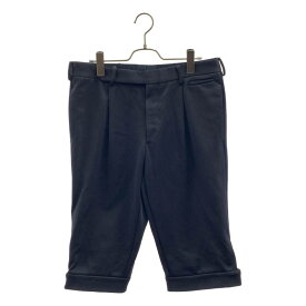 PRADA / プラダ | 2011AW | 6LENGTH NYLON PANTS タック ハーフパンツ | 46 | ブラック | メンズ