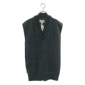 Maison Margiela / メゾンマルジェラ | 2023AW | ウール リネン タバード Vネック ニットベスト | S | カーキ | メンズ