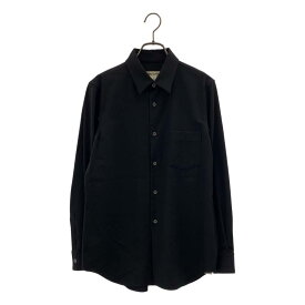 【美品】 COMME des GARCONS / コムデギャルソン | 2024AW | ウール レギュラーカラーシャツ | S | ブラック | メンズ