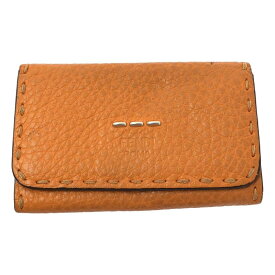 FENDI / フェンディ | セレリア レザー 6連 キーケース | オレンジ