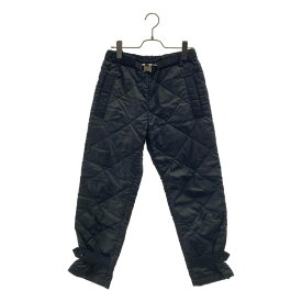 sacai / サカイ | 2022SS | キルティング ロゴベルテッド パンツ | 0 | ブラック | レディース