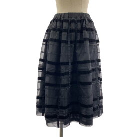 COMME des GARCONS COMME des GARCONS / コムコム | 2016SS | チェック 格子 ギャザー レイヤード スカート | XS | ブラック | レディース
