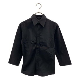JEANCOLONNA / ジャンコロナ | コットン レギュラーカラー シャツ ブラウス | 38 | チャコールブラック | レディース