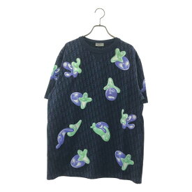 【美品】 Dior / ディオール | ×Kenny Scharf ケニーシャーフ / オブリーク Tシャツ | XL | ネイビー | メンズ