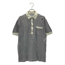 Dior homme / ディオールオム | 2005SS | ギター ボーダー ポロシャツ | S | グレー/ブラック | メンズ