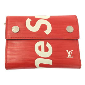【美品】 Louis Vuitton / ルイヴィトン | ×Supreme / エピ チェーン コンパクトウォレット | レッド | メンズ