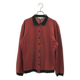 Christian Dior / クリスチャンディオール | 1980s | SPORTS / ダイヤ ジャガード リブ切替シャツ | M | レッド | レディース