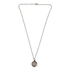 HERMES / エルメス | BIJOUTERIE FANTAISIE 白蝶貝 コイン ネックレス | シルバー | レディース