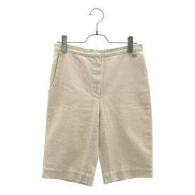 CHANEL / シャネル | ココマークボタン コットン ハーフパンツ | 34 | ベージュ | レディース