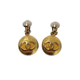 CHANEL / シャネル | ヴィンテージ ココマーク スイング イヤリング | ゴールド | レディース