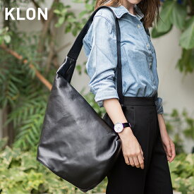 ワンショルダー 本革 レディース メンズ レザー バッグ 鞄 黒 ブラック シンプル モノトーン ファッション お揃い 祝い ギフト プレゼント オールジェンダー ジェンダーレス ブランド KLON 180 ONE-EIGHTY ONE SHOULDER MINI BLACK