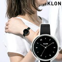 【50%OFF】KLON PASS TIME ELFIN ODD 【BLACK SURFACE】 33mm 腕時計 モノトーン ビジネス レザーベルト ブラック 黒 レディース ユニセックス お洒落 ディズニー シンプル お揃い ペア カップル 記念日 プレゼント ギフト メンズ ブランド