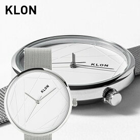 腕時計 モノトーン ビジネス ステンレス ベルト シンプル ペア腕時計 お揃い ペア カップル 記念日 プレゼント 大人 ギフトメンズ レディース オールジェンダー ジェンダーレス ブランド KLON INTERSECT TIME -SILVER MESH- 38mm